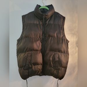Men's Black Bubble Vest, Size 2XL